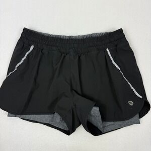 MPG Sport Black Athletic Shorts with Liner Shorts Women's Size M‎